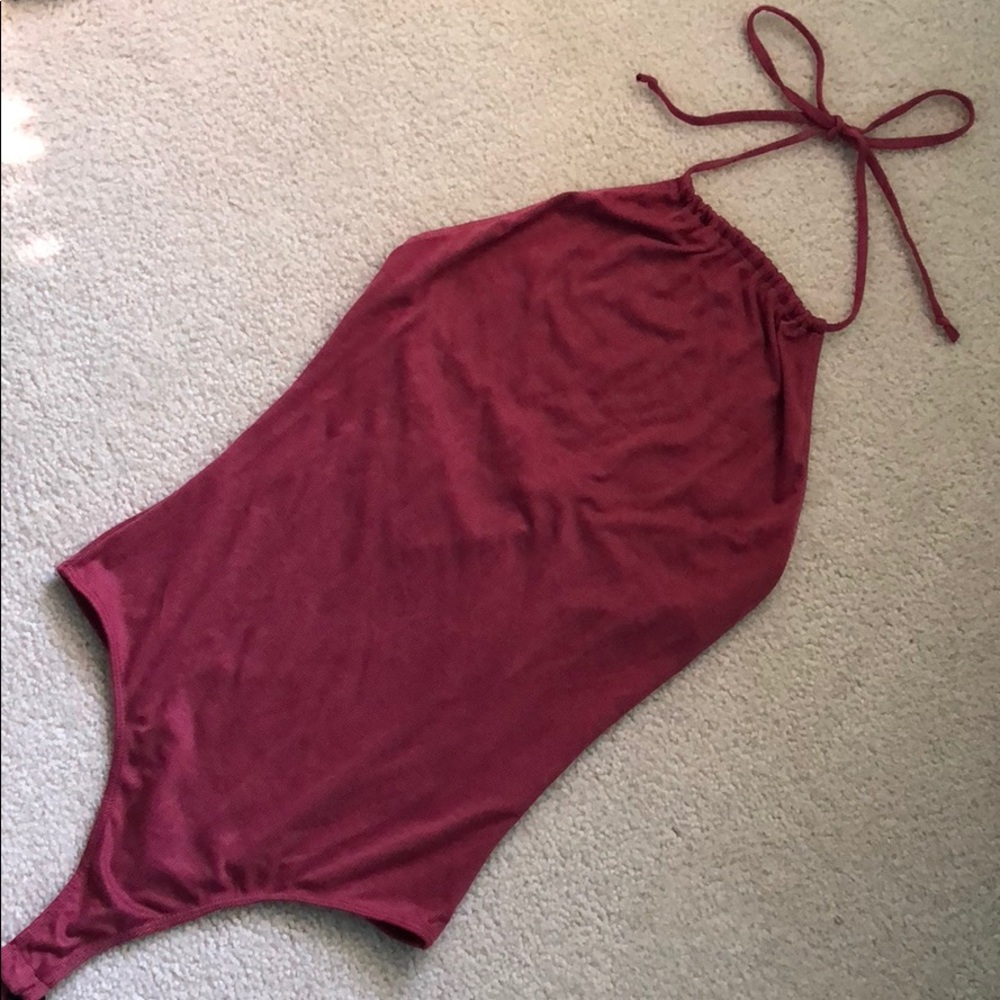 PACSUN LA HEARTS RED BODY SUIT